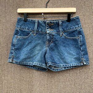 vintage L.e.i Low Rise Denim Cut Off Y2K Style short Jean Shorts Women's Sz 5